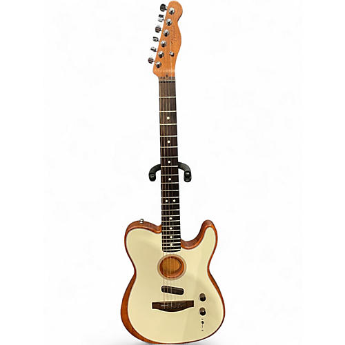 Used Fender Acoustasonic Player Telecaster CREAM Acoustic Electric Guitar CREAM