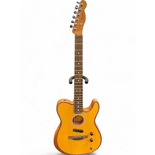 Used Fender Acoustasonic Player Telecaster Desert Sun Yellow Acoustic Electric Guitar Desert Sun Yellow