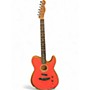 Used Fender Acoustasonic Player Telecaster Fiesta Red Acoustic Electric Guitar Fiesta Red