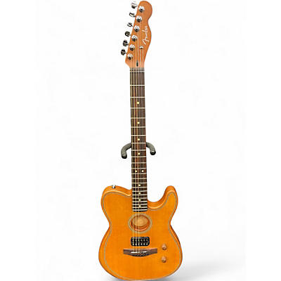 Used Fender Acoustasonic Player Telecaster Natural Acoustic Electric Guitar