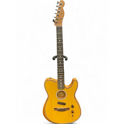 Used Fender Acoustasonic Player Telecaster Natural Acoustic Electric Guitar