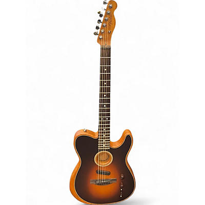 Used Fender Acoustasonic Player Telecaster SHADOWBURST Acoustic Electric Guitar