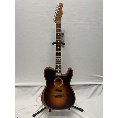 Fender Used Fender Acoustasonic Player Telecaster Shadow Burst Acoustic Electric Guitar