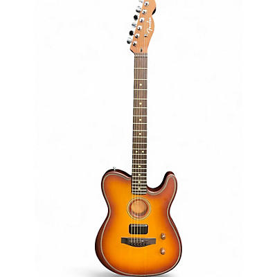 Used Fender Acoustasonic Player Telecaster Sienna Sunburst Acoustic Electric Guitar