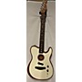 Used Fender Used Fender Acoustasonic Player Telecaster White Acoustic Electric Guitar White