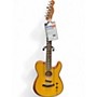 Used Fender Acoustasonic Player Telecaster Yellow Acoustic Electric Guitar Yellow