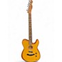 Used Fender Acoustasonic Player Telecaster Yellow Acoustic Electric Guitar Yellow
