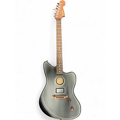 Used Fender Acoustasonic Standard Jazzmaster Black Acoustic Electric Guitar
