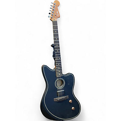 Used Fender Acoustasonic Standard Jazzmaster Black Hollow Body Electric Guitar