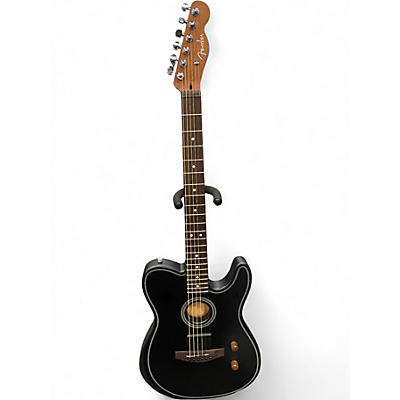 Used Fender  Acoustasonic Standard Telecaster Black Acoustic Electric Guitar