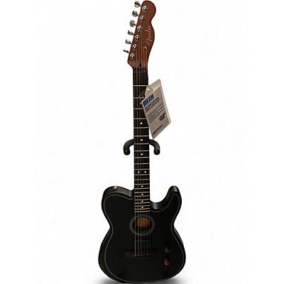 Used Fender Acoustasonic Standard Telecaster Black Acoustic Electric Guitar