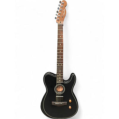 Used Fender  Acoustasonic Standard Telecaster Black Acoustic Electric Guitar