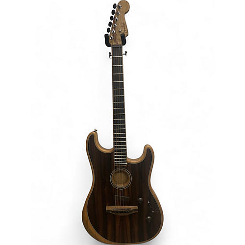 Fender Used Fender Acoustasonic Telecaster Exotic Cocobolo Natural Acoustic Electric Guitar Natural