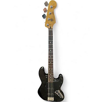 Used Fender Active Jazz Bass Black Electric Bass Guitar
