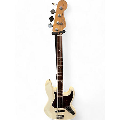 Used Fender Active Jazz Bass Olympic White Electric Bass Guitar