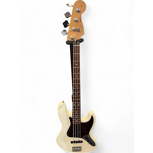 Used Fender Active Jazz Bass Olympic White Electric Bass Guitar Olympic White