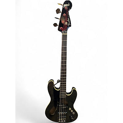 Used Fender Aerodyne 4-String Jazz Bass Black Electric Bass Guitar