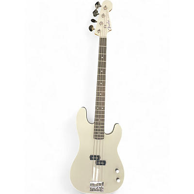 Fender Used Fender Aerodyne Jazz Alpine White Electric Bass Guitar