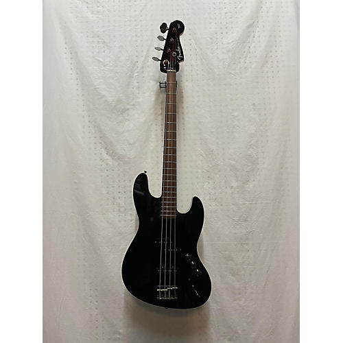 Fender Used Fender Aerodyne Jazz Bass Black And White Electric Bass Guitar Black and White