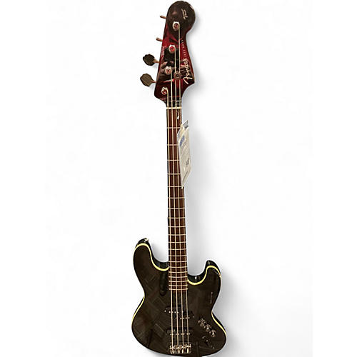 Used Fender Aerodyne Jazz Bass Black Electric Bass Guitar Black