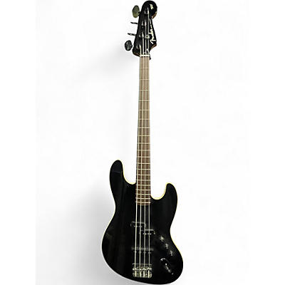 Used Fender Aerodyne Jazz Bass Black Electric Bass Guitar