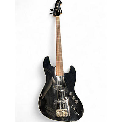 Used Fender Aerodyne Jazz Bass Black Electric Bass Guitar