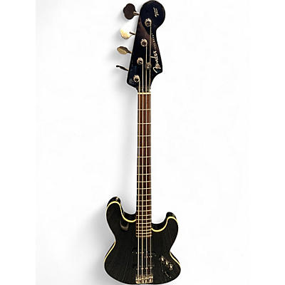 Used Fender Aerodyne Jazz Bass Black Electric Bass Guitar