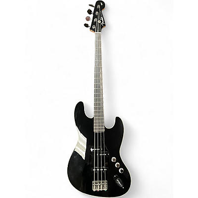 Used Fender Aerodyne Jazz Bass Black Electric Bass Guitar