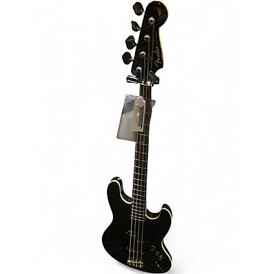 Used Fender Aerodyne Jazz Bass Black Electric Bass Guitar