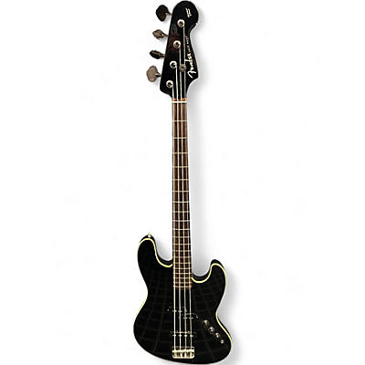 Used Fender Aerodyne Jazz Bass Black Electric Bass Guitar