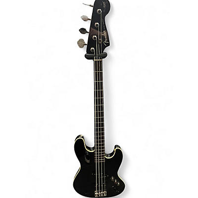Used Fender Aerodyne Jazz Bass Black Electric Bass Guitar