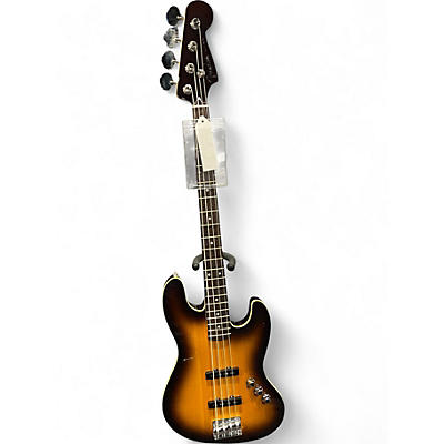 Used Fender Aerodyne Jazz Bass Sunburst Electric Bass Guitar