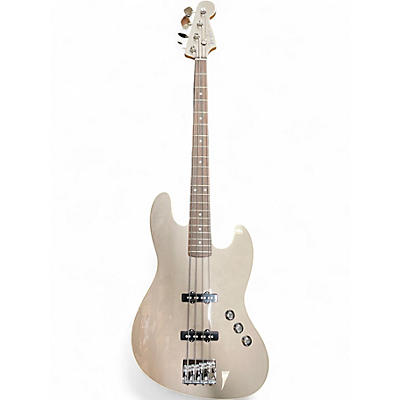 Used Fender Aerodyne Jazz Bass siver Electric Bass Guitar