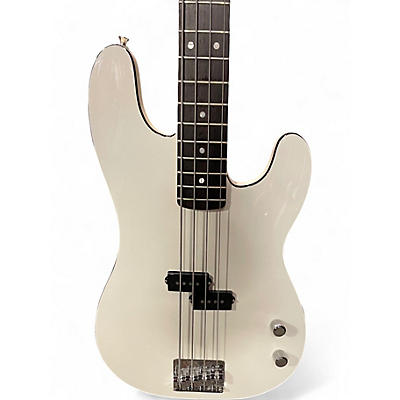Used Fender Aerodyne Special Precision White Electric Bass Guitar