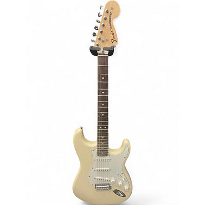 Used Fender Albert Hammond Jr Stratocaster Olympic White Solid Body Electric Guitar