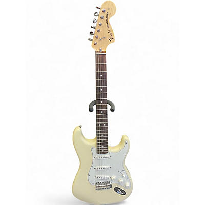 Used Fender Albert Hammond Jr Stratocaster Olympic White Solid Body Electric Guitar
