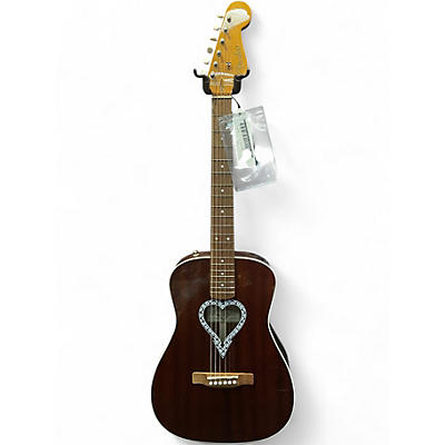 Used Fender Alkaline Trio Malibu Mahogany Acoustic Guitar