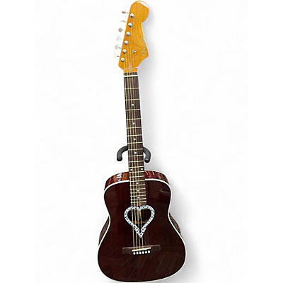Used Fender Alkaline Trio Malibu Mahogany Natural Acoustic Guitar