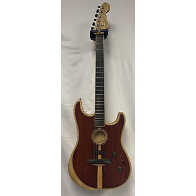 Fender Used Fender American Acoustasonic Cocobolo Stratocaster Natural Acoustic Electric Guitar