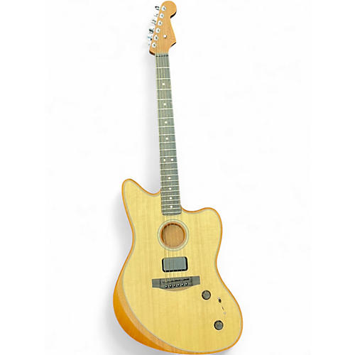 Used Fender American Acoustasonic JAZZMASTER Natural Acoustic Guitar Natural