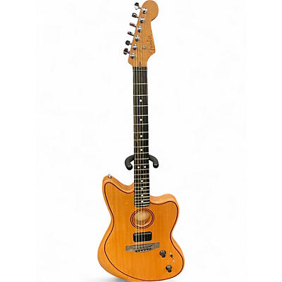 Used Fender American Acoustasonic Jazz Master Natural Acoustic Electric Guitar