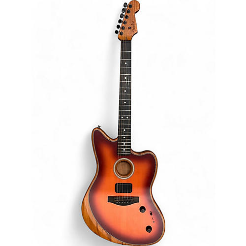 Fender Used Fender American Acoustasonic Jazzmaster 3 Tone Sunburst Acoustic Electric Guitar 3 Tone Sunburst