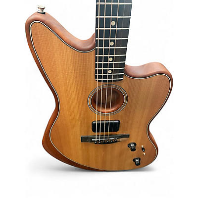 Used Fender American Acoustasonic Jazzmaster Natural Acoustic Electric Guitar