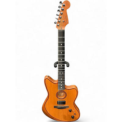 Used Fender American Acoustasonic Jazzmaster Natural Acoustic Electric Guitar
