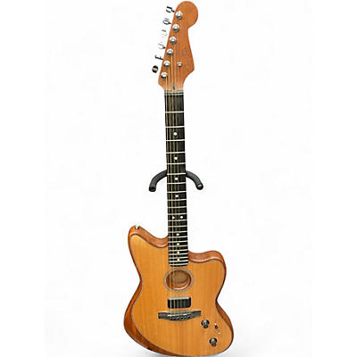 Used Fender American Acoustasonic Jazzmaster Natural Acoustic Electric Guitar