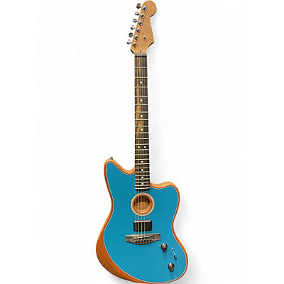 Fender Used Fender American Acoustasonic Jazzmaster Ocean Turquoise Acoustic Electric Guitar