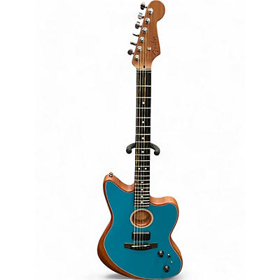 Fender Used Fender American Acoustasonic Jazzmaster Ocean Turquoise Acoustic Electric Guitar