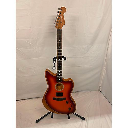 Fender Used Fender American Acoustasonic Jazzmaster Sunburst Acoustic Electric Guitar Sunburst