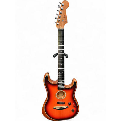 Used Fender American Acoustasonic Stratocaster 3 Color Sunburst Acoustic Electric Guitar