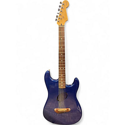 Used Fender American Acoustasonic Stratocaster BLUE Acoustic Electric Guitar